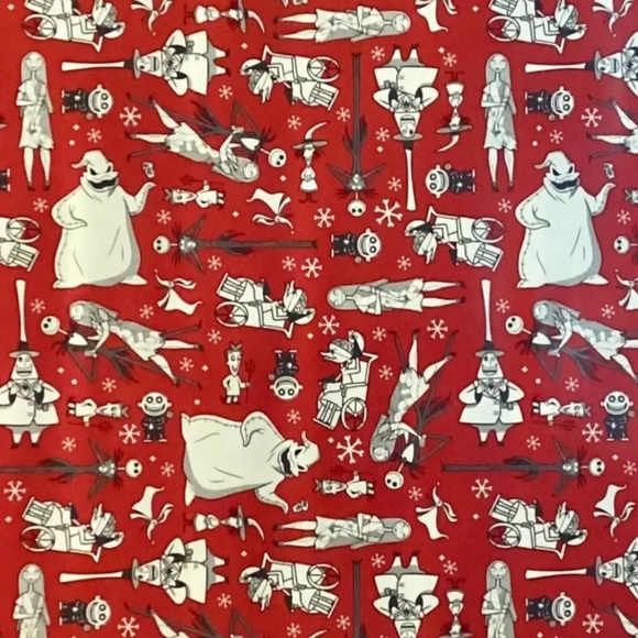 DISNEY Nightmare Before Christmas Wrapping Paper 20 SQ Ft NWT - Picture 1 of 9